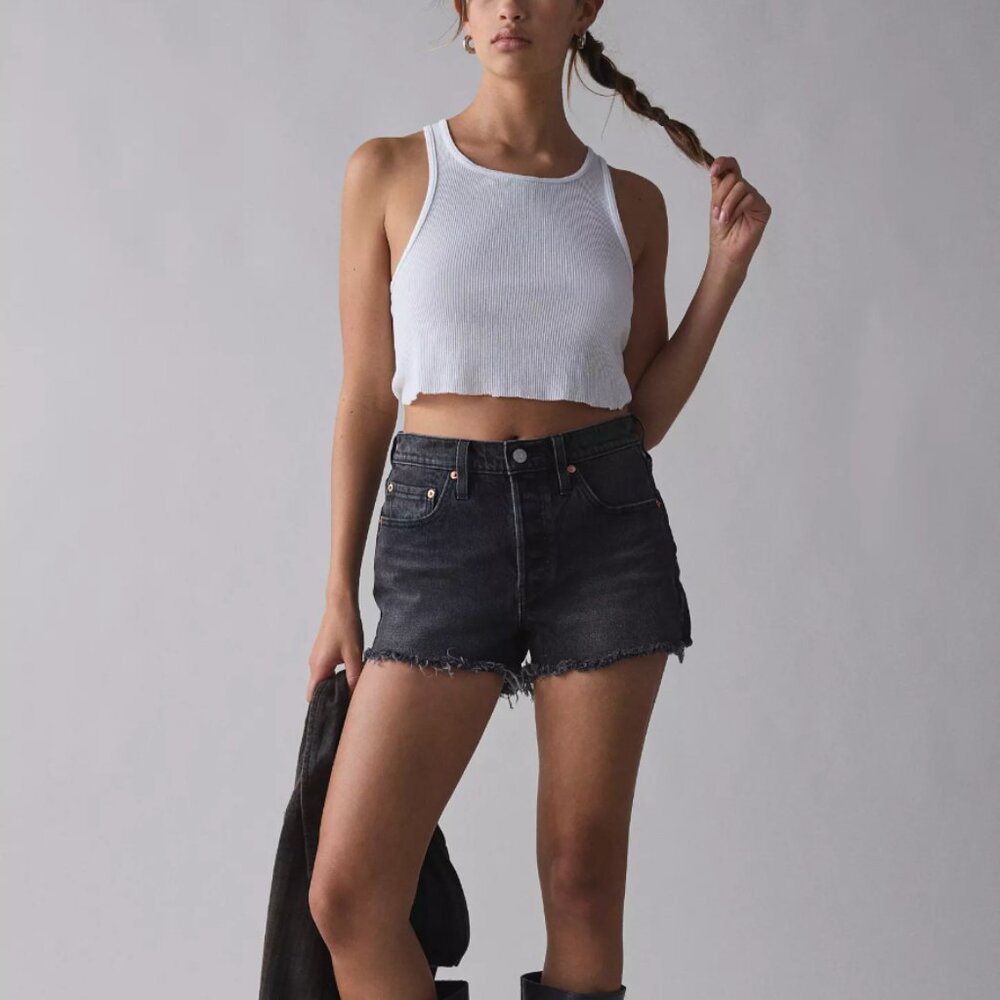 Levi's® 501 Original Denim Short in Gray, Size 24 NWT